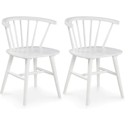Grannen Modern Spindle Back Dining Chair Set of 2 for Home Decor