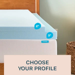 Ljustra 2 Inch Memory Foam Mattress Topper Gel Cooling Pressure Relief