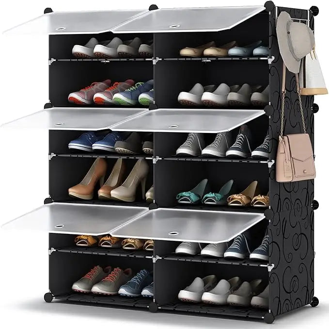 8 Tier Shoe Rack Storage Organizer for 32 Pairs Closet Entryway