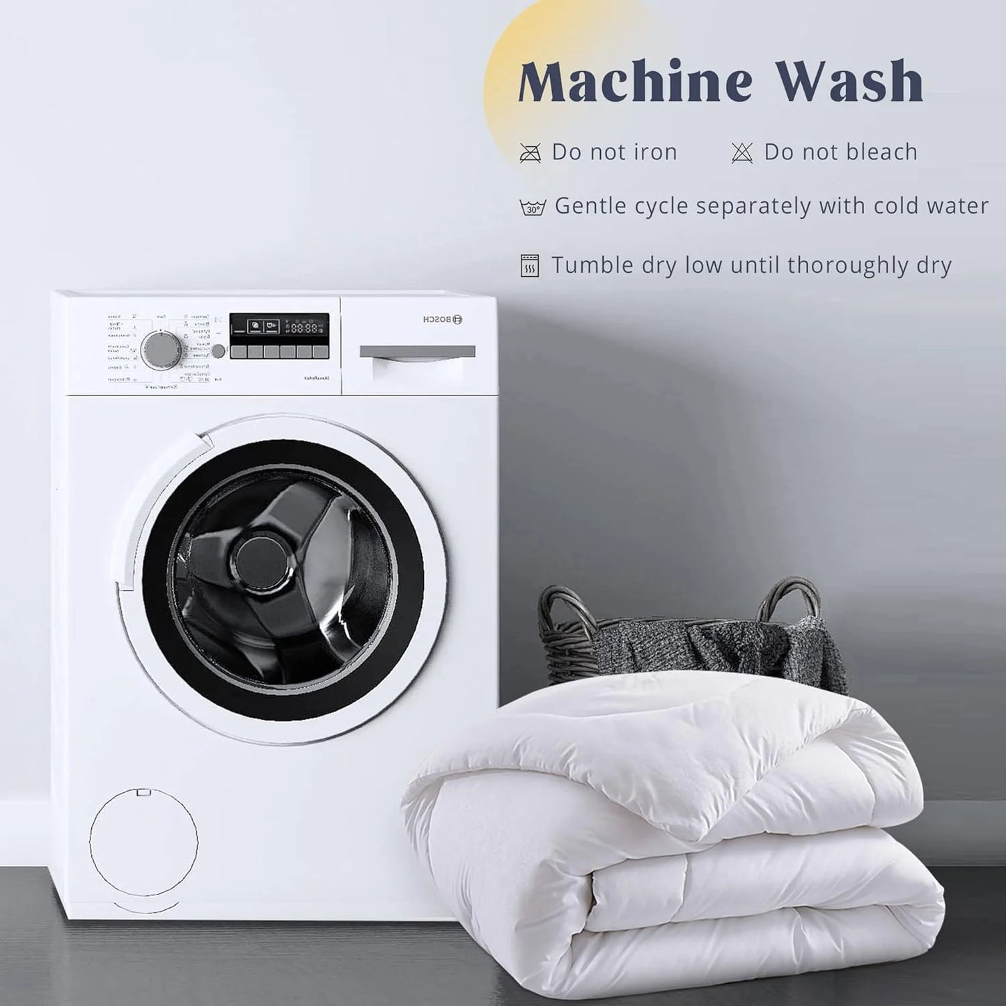 Ljustra All Season Down Alternative Comforter Queen Size Duvet Insert