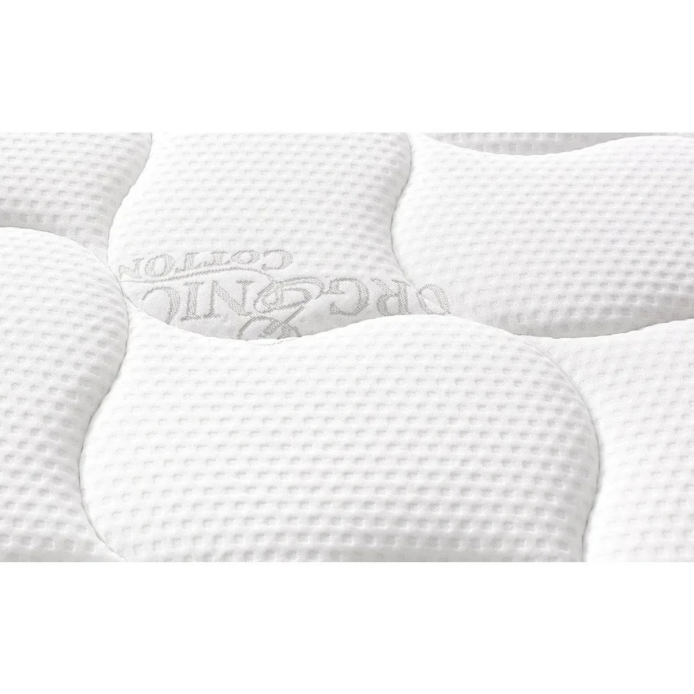 Ljustra Organic Cotton 10 Inch Comfort Plush Euro Top Mattress