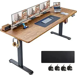 Electric Standing Desk 63x24 Adjustable Height Sit Stand Up Desk