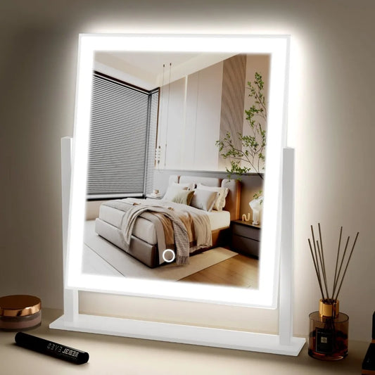 Lighted LED Makeup Mirror Hollywood Vanity Mirror with Adjustable Brightness