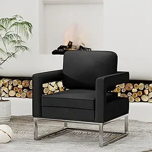 Mid Century Accent Chair Modern Upholstered Armchair Living Room Bedroom