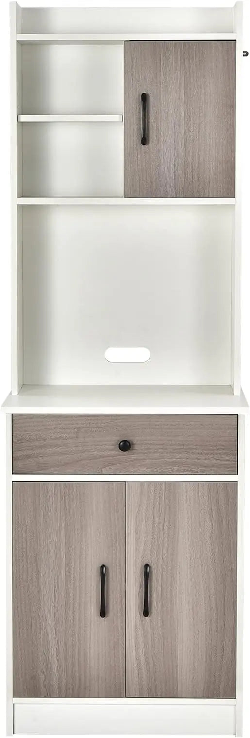 71 Inch Kitchen Pantry Storage Cabinet Freestanding Buffet Hutch