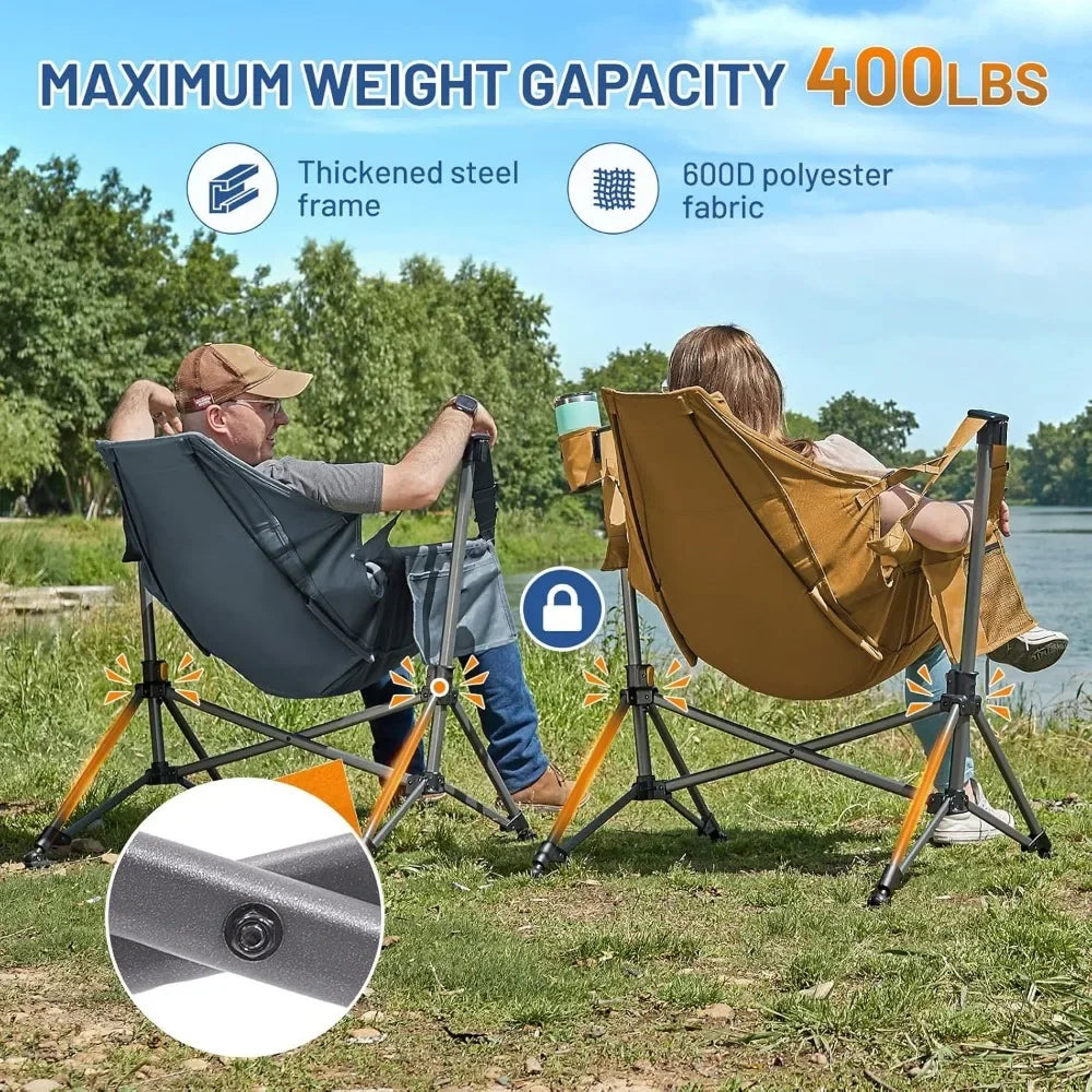 Ljustra Oversized Hammock Camping Chair Adjustable Back Lawn Patio