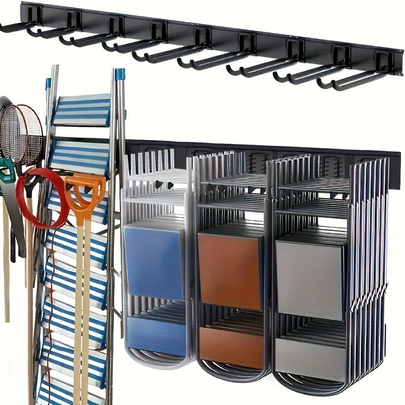 Heavy Duty 64 Inch Tool Storage Rack Garden Tool Organizer Wall Mount
