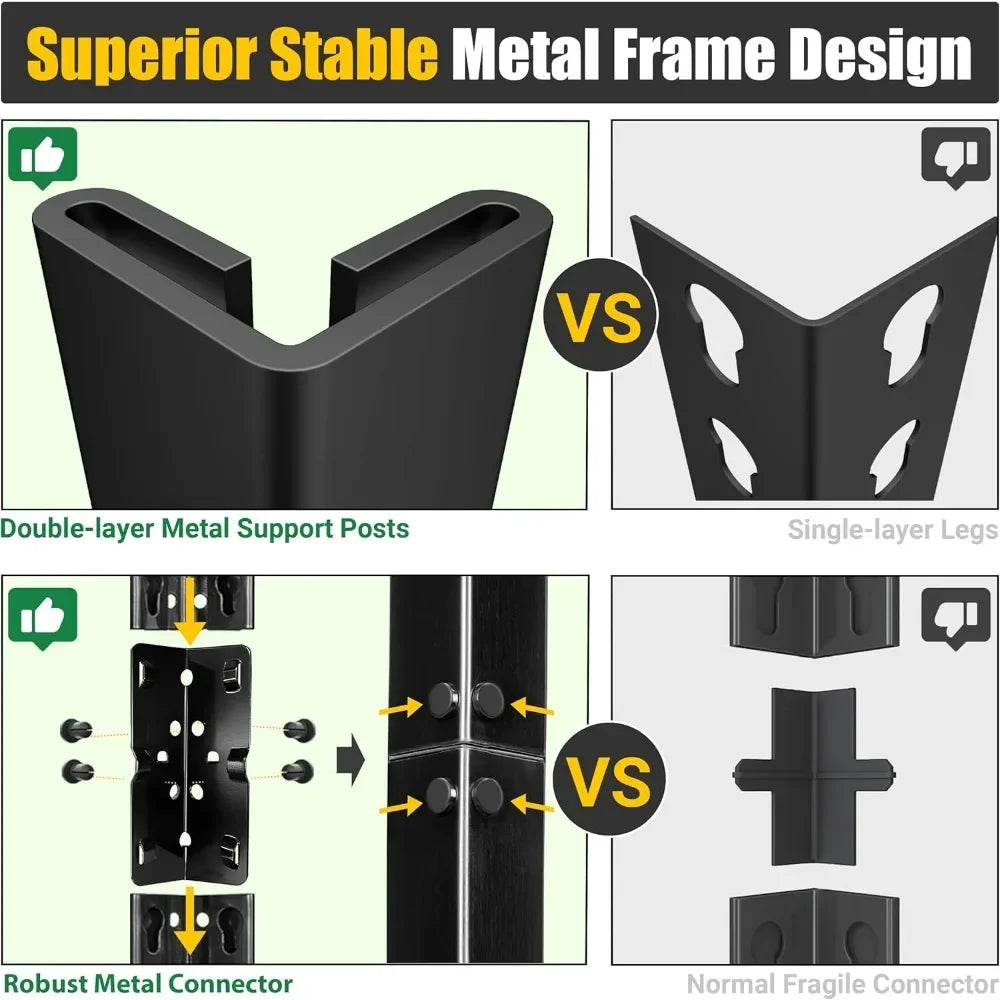 Heavy Duty Adjustable Garage Storage Shelves Industrial Metal Rack