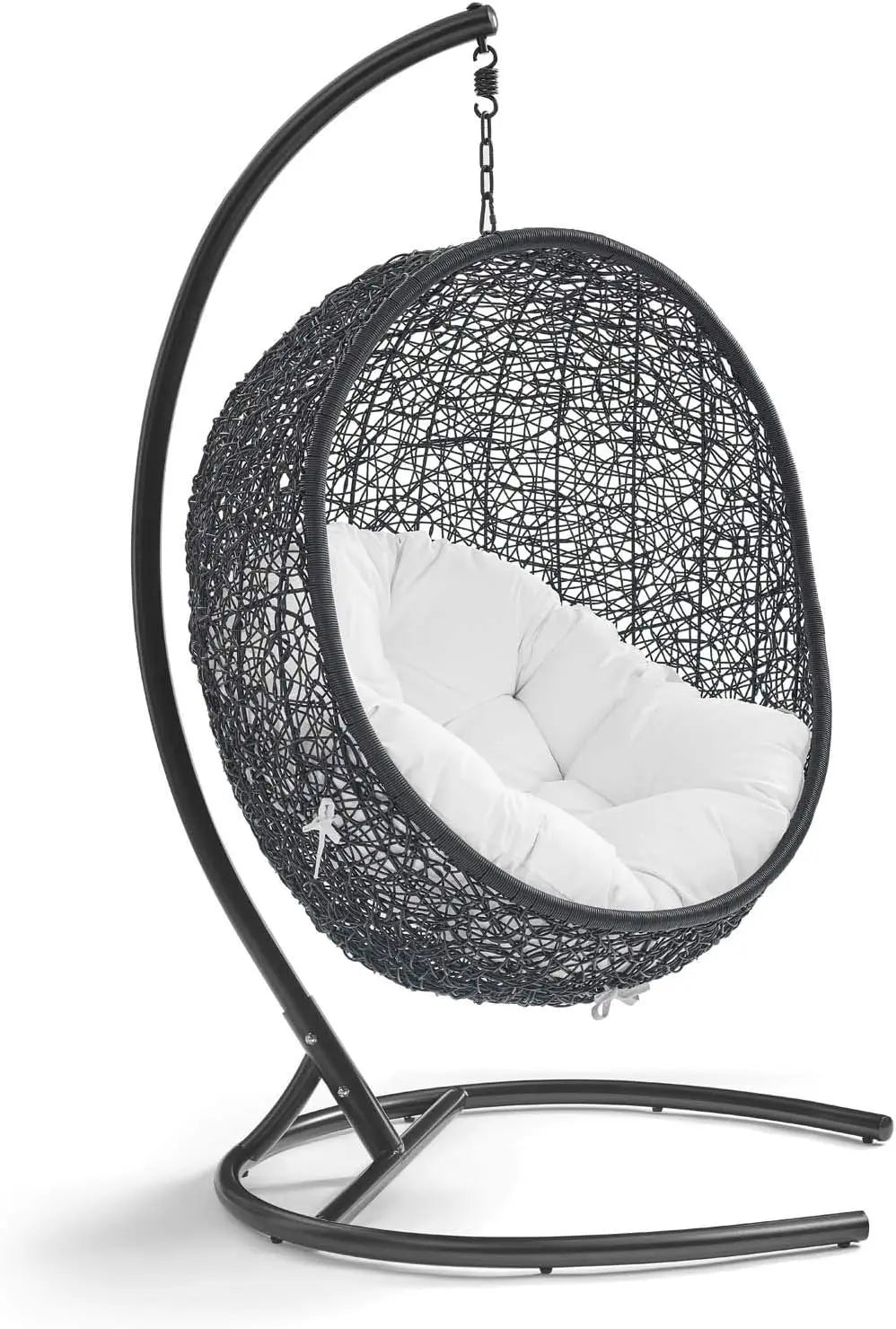 Ljustra Outdoor Patio Wicker Rattan Swing Chair with Stand
