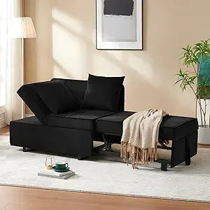 Ljustra 4-in-1 Convertible Sofa Bed Loveseat Sleeper Chair Couch