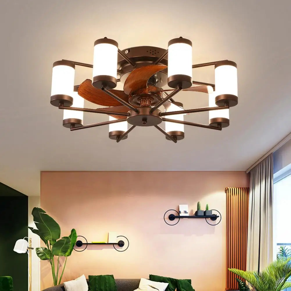 Ljustra Ceiling Fan with Light Remote Control Modern Chandelier 24"