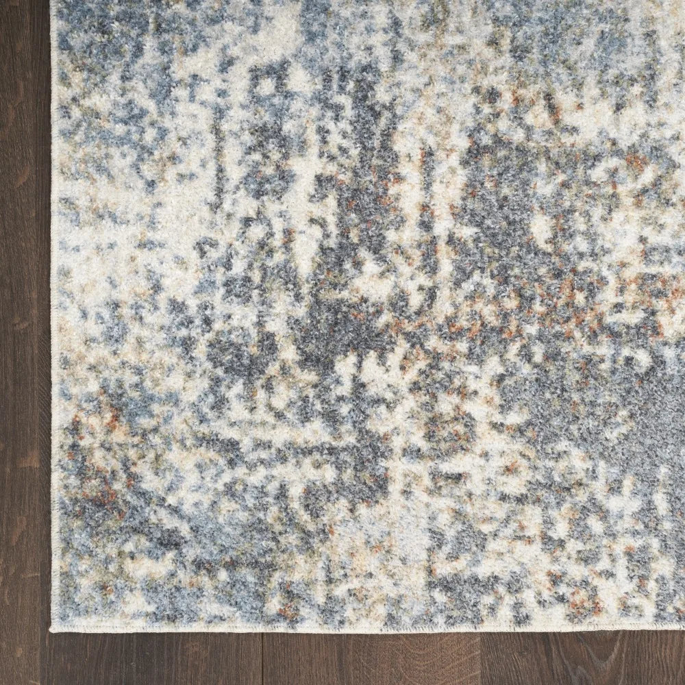 Machine Washable Abstract 5x7 Area Rug Non-Shedding Low-Pile Design