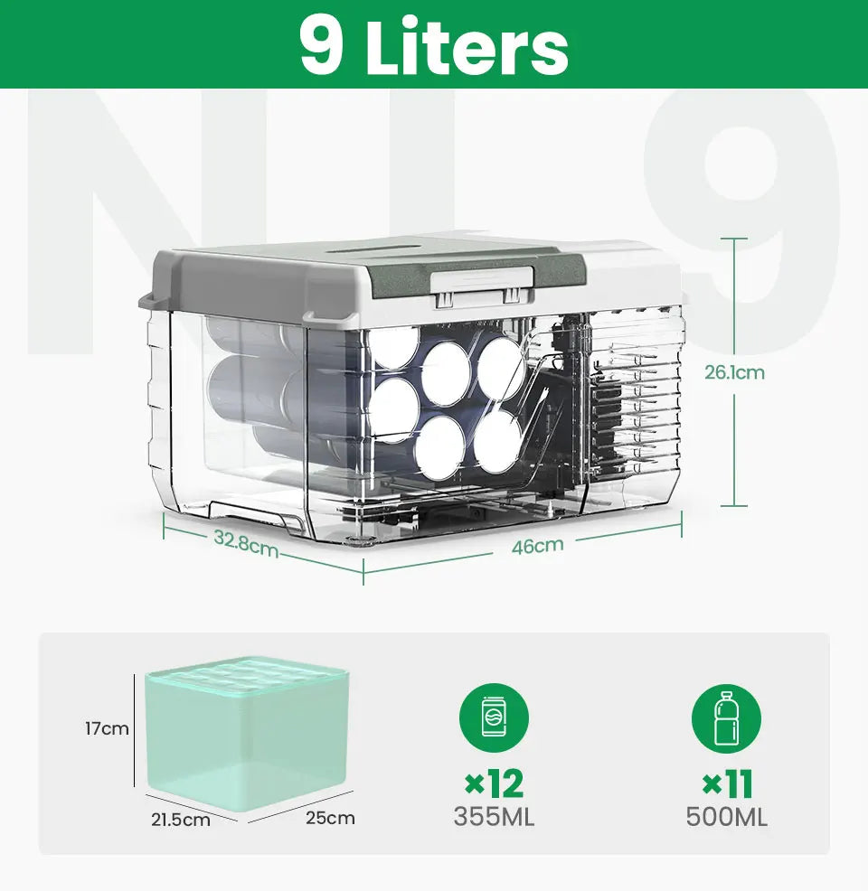 Alpicool NL9 Portable Refrigerator 12V 24V Mini Freezer for Camping