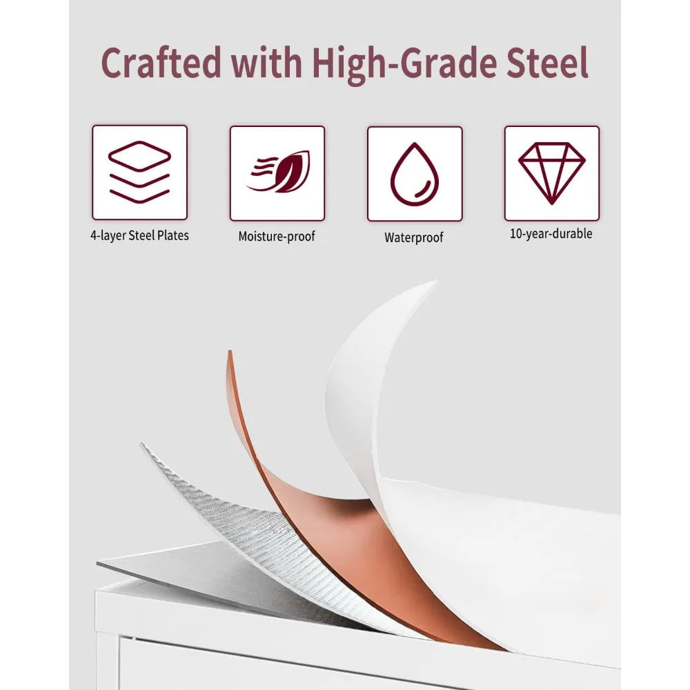 Kitchen Pantry Storage Cabinet 61 Inch with Adjustable Shelves 2 Doors