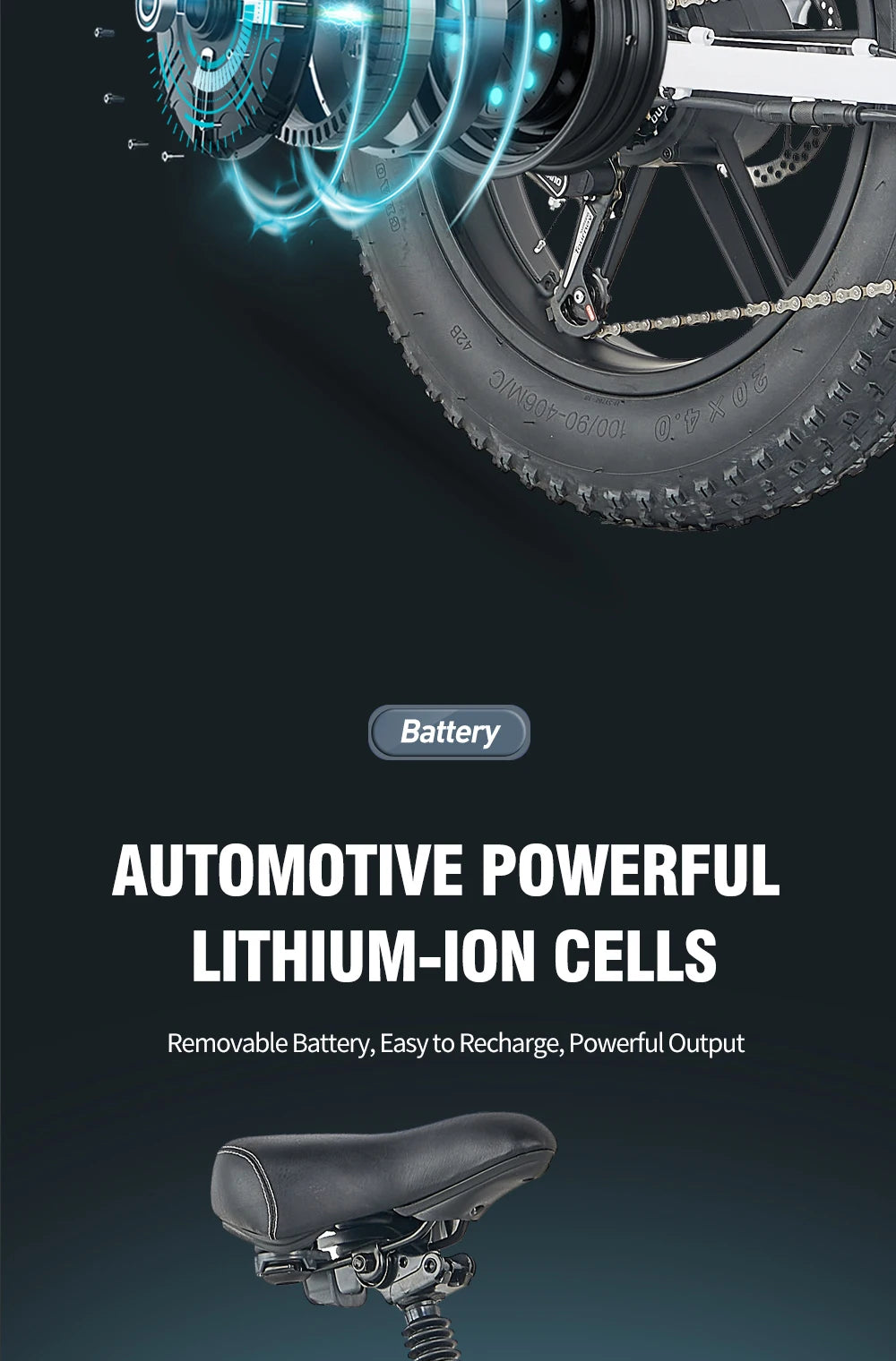 Ljustra Kickwey L20 Foldable Electric Bicycle 1000W 20 Inch Fat Tire E-Bike