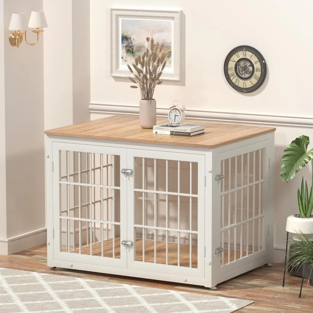 Heavy Duty Dog Crate Furniture for Large Medium Dogs Indoor End Table