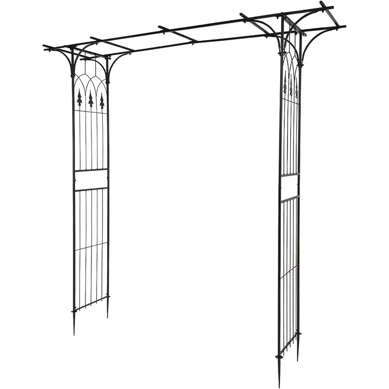 Garden Arbor Wedding Archway Steel Trellis for Climbing Plants
