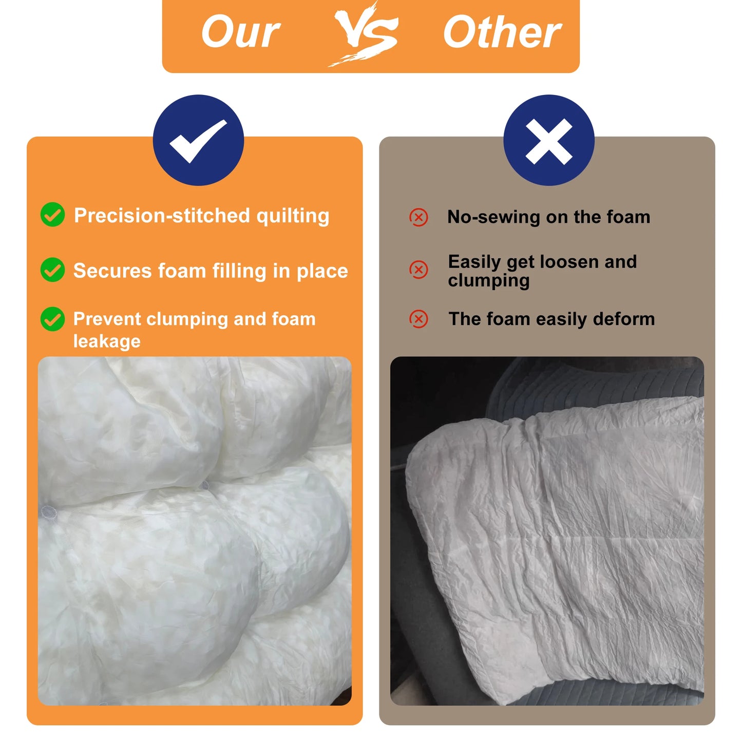 Ultra Plush Dog Bed Soft Pet Cushion Washable Mattress for Large Dogs