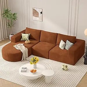 Ljustra Modular Sectional Sofa L-Shape Chaise Sleeper Couch No Assembly
