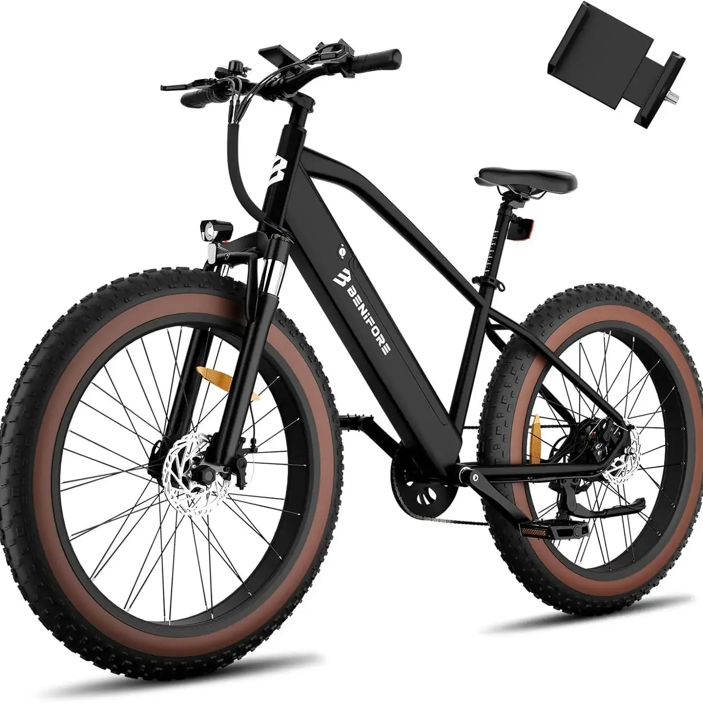 Luckeep C26 Electric Bike 1500W Peak 72 Miles 28 MPH Mountain E-Bike