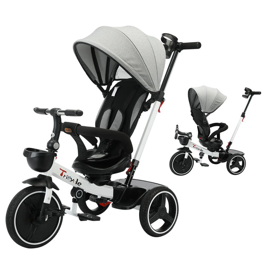 Ljustra 5-in-1 Baby Stroller Tricycle Adjustable Canopy 1-5 Years