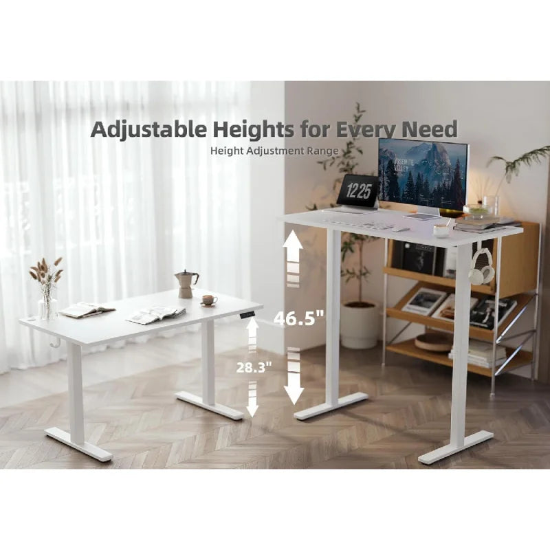 Ljustra Electric Standing Desk Adjustable Height 55x24 Inch for Office