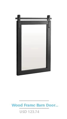 Modern Arched Wall Mirror 20x30 Aluminum Frame Bedroom Decor