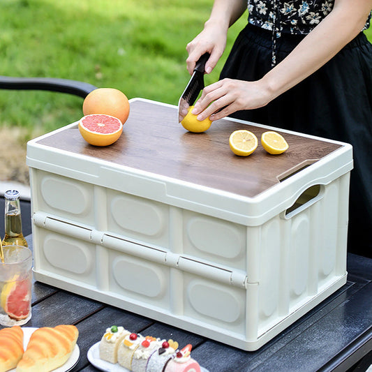 30L Outdoor Camping Picnic Folding Storage Box Portable Multifunctional