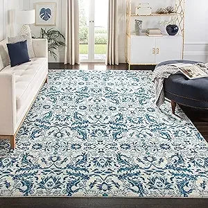 Evoke Collection Area Rug 9x12 Non-Shedding Easy Care Shabby Chic