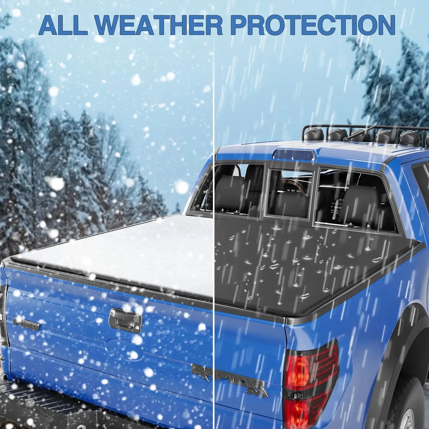 5.5ft Soft Roll-up Tonneau Cover for 2004-2023 Ford F-150 Truck Bed