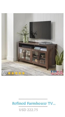 LED TV Stand Entertainment Center Media Console RGB Light Remote Control