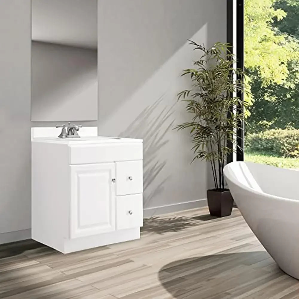 Bathroom Vanity Storage Cabinet 30x18 Water Resistant Unassembled