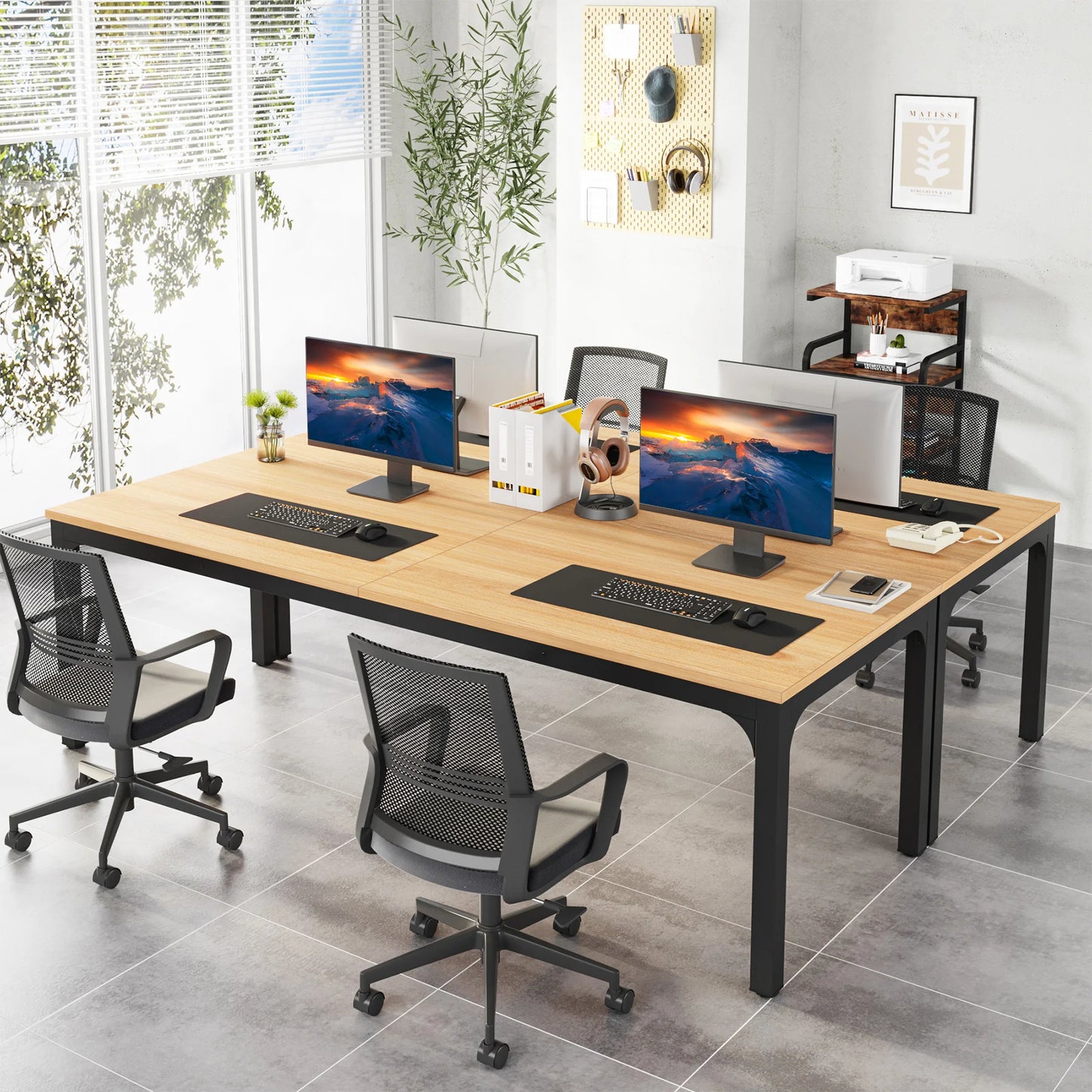 Ljustra 78.7 Inch Extra Long Computer Desk for Home Office Workstation