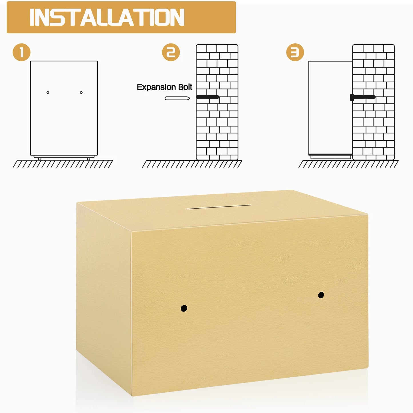 Digital All Steel Security Safe with Electronic Keypad Lock Anti-Theft