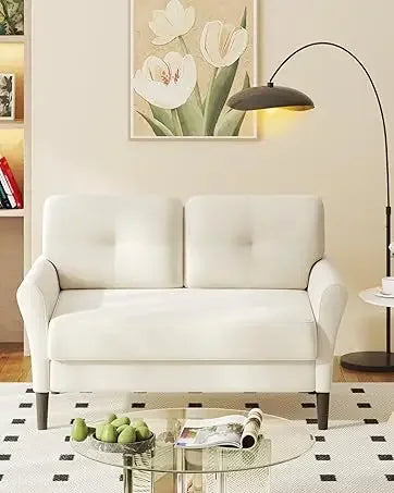 48 Inch Loveseat Sofa Soft Velvet Couch for Living Room Bedroom