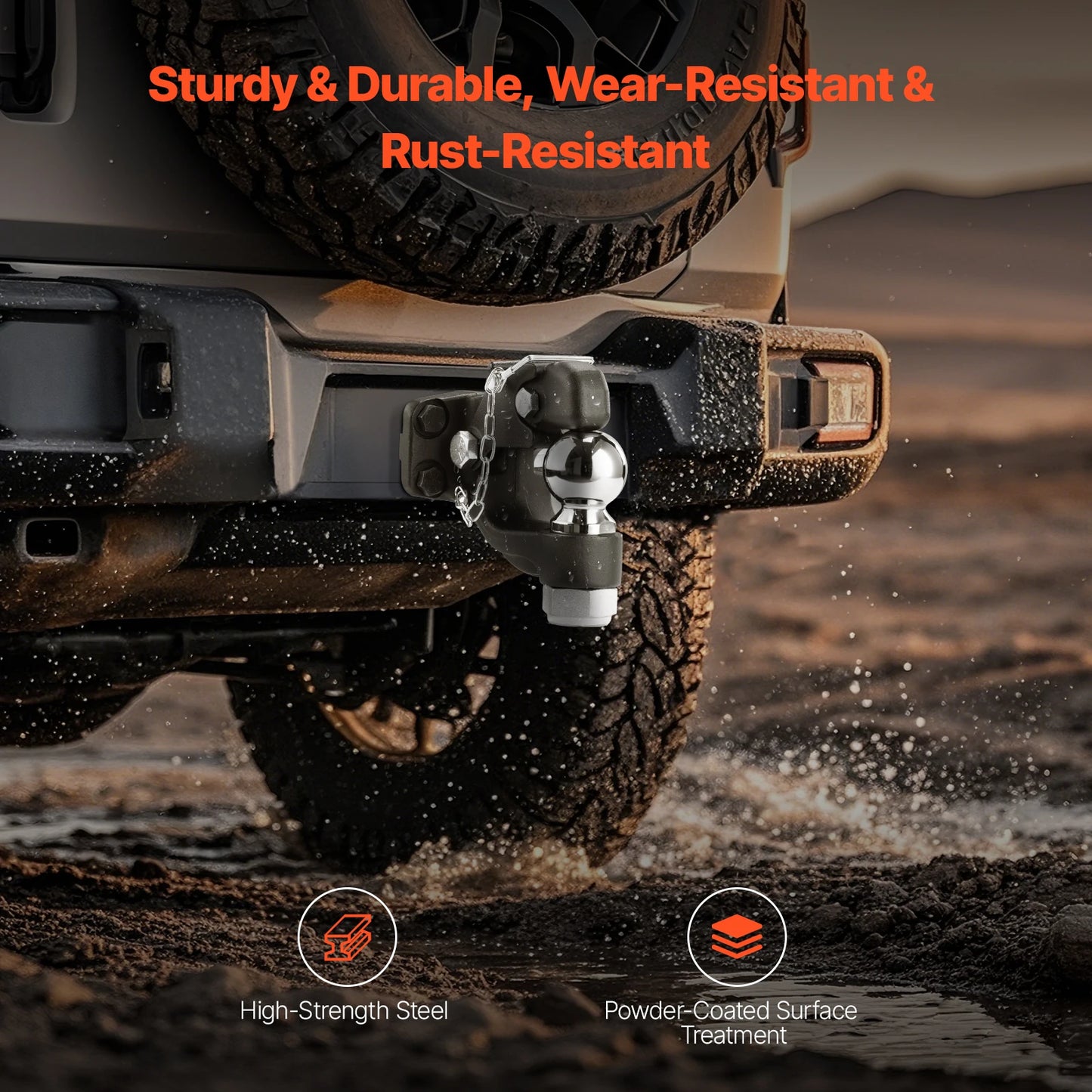 Heavy Duty Pintle Hook Trailer Receiver 20000 30000Lbs Towing Capacity