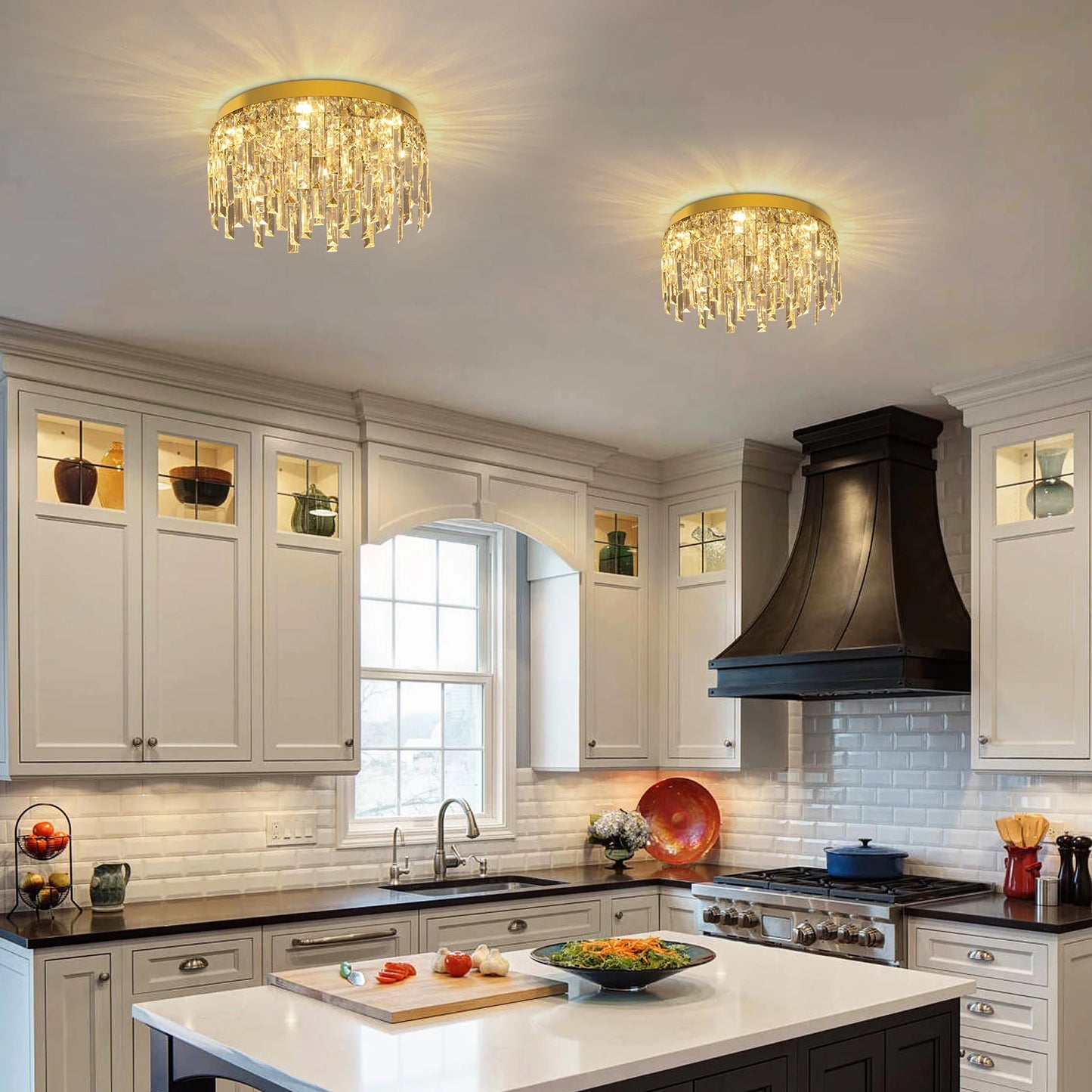 Luxury Crystal Ceiling Lamp Modern Chandelier Nordic Home Decor LED