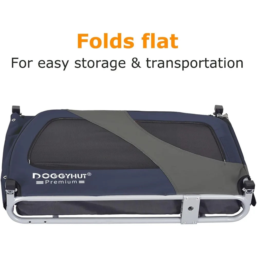 Ljustra Premium XL Pet Bike Trailer for Large Dogs or Multiple Small Dogs