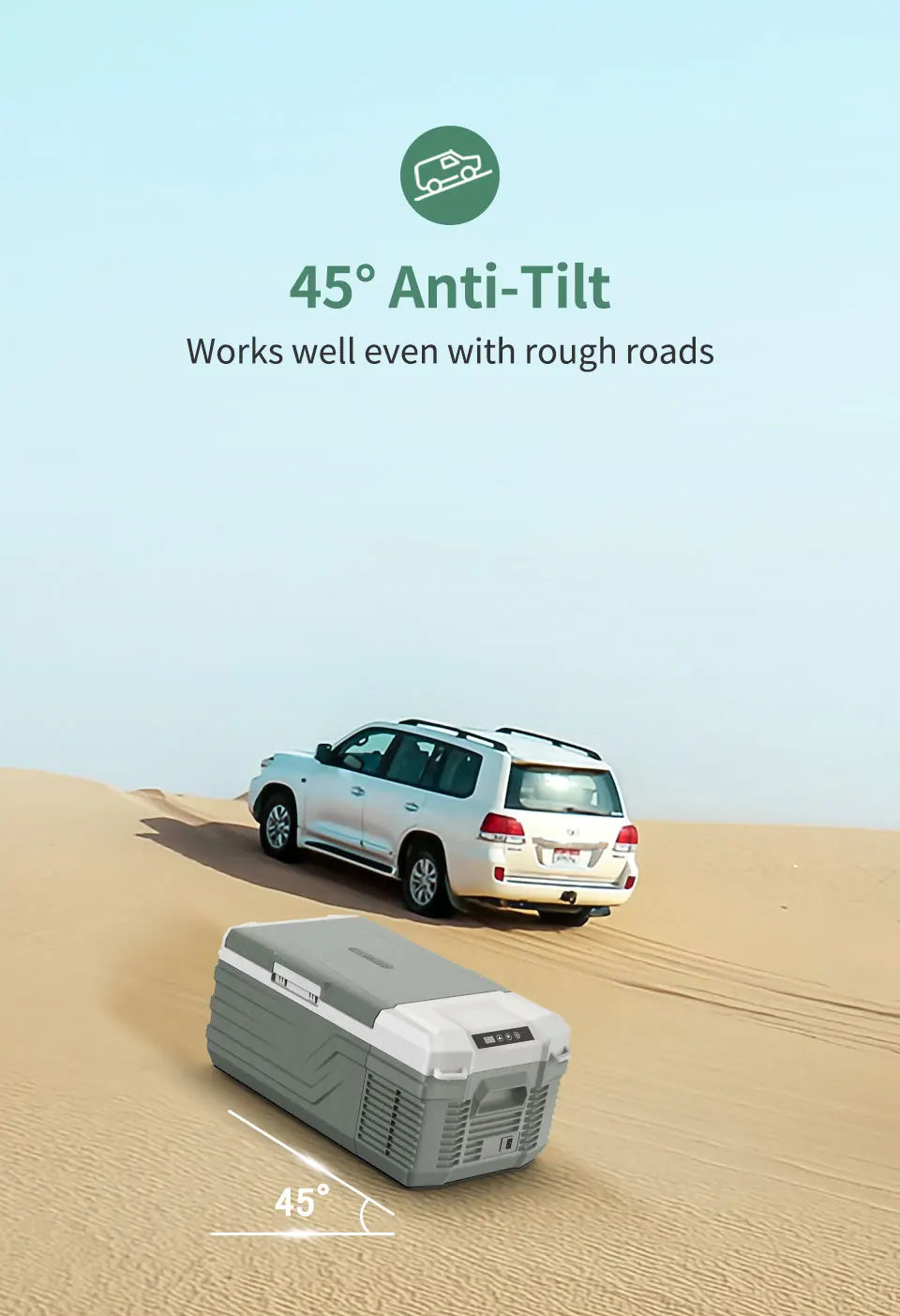 Ljustra Portable Car Refrigerator 15L Mini Fridge Freezer 12V for Camping