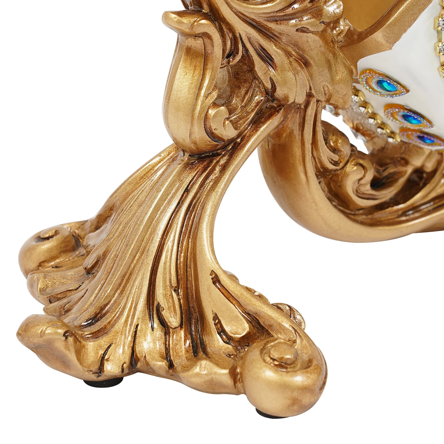 Golden European Style Resin Acrylic Wine Bottle Rack Tabletop Holder