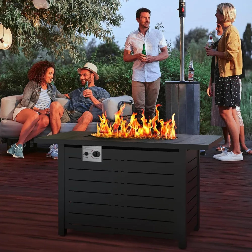43Inch Fire Pit Table 2-in-1 Adjustable Flame Smokeless CSA Certified