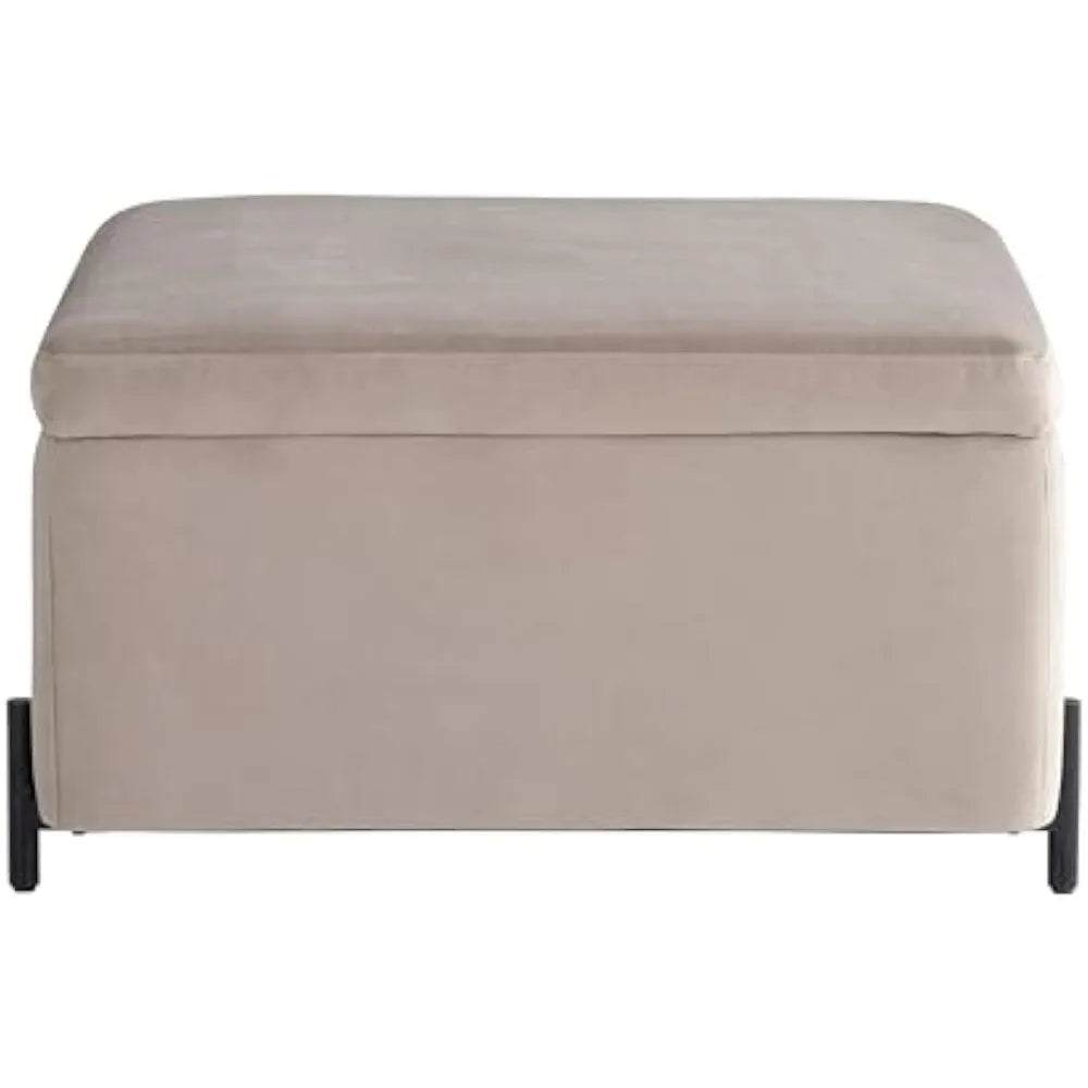 Connor Storage Ottoman Large Reversible Velvet Table with Storage