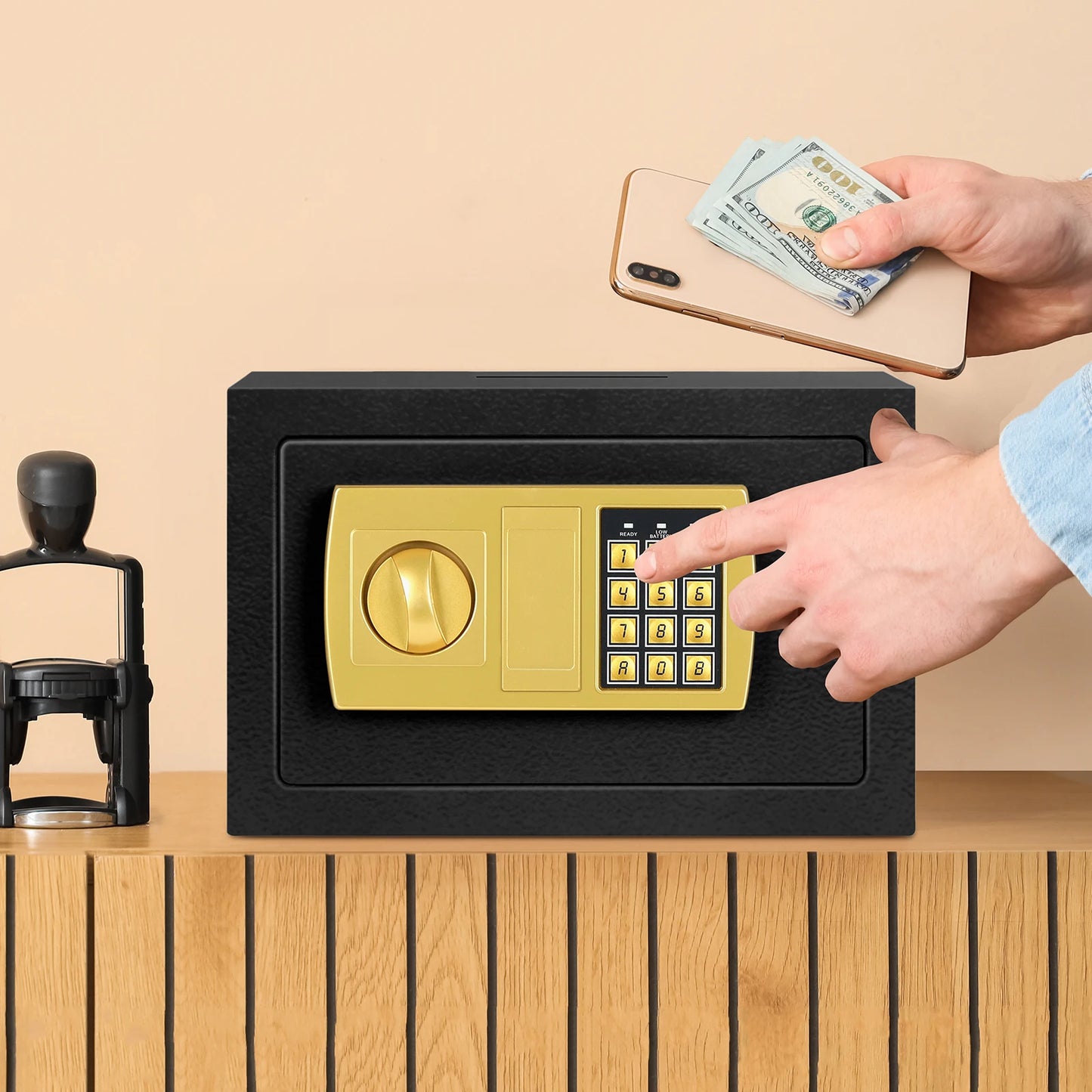 Digital All Steel Security Safe with Electronic Keypad Lock Anti-Theft