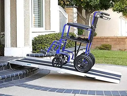 Extra Wide Non-Skid Aluminum Wheelchair Scooter Loading Ramp 6FT Portable