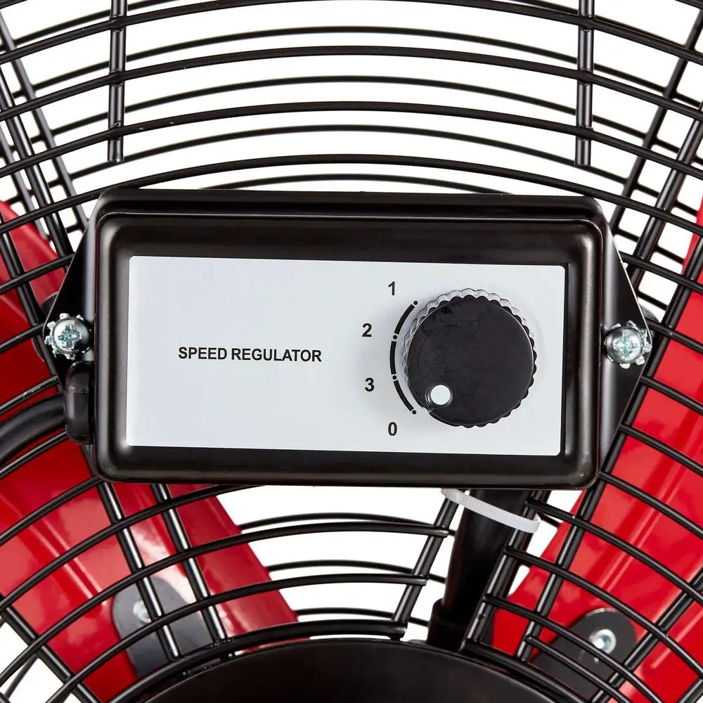 20 Inch High Velocity Sealed Motor Drum Fan Wall Mountable Adjustable Airflow 7000 CFM Industrial Portable Fan Indoor Use