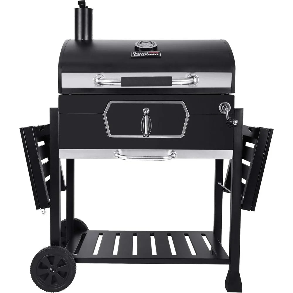 Ljustra 30 Inch Charcoal Grill Deluxe BBQ Smoker for Camping Patio Cooking