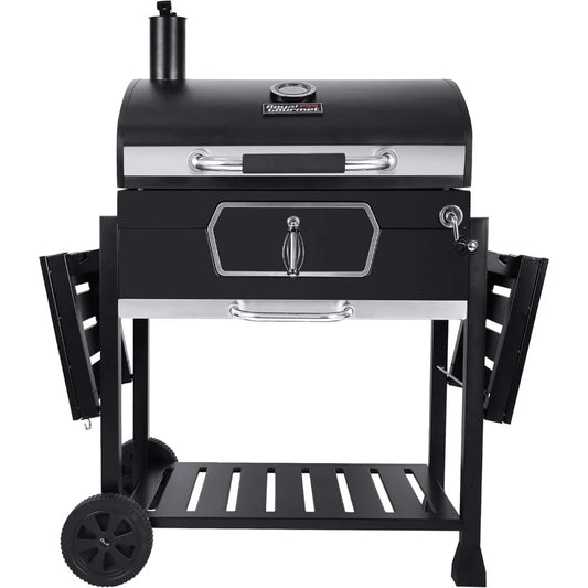 Ljustra 30 Inch Charcoal Grill Deluxe BBQ Smoker for Camping Patio Cooking