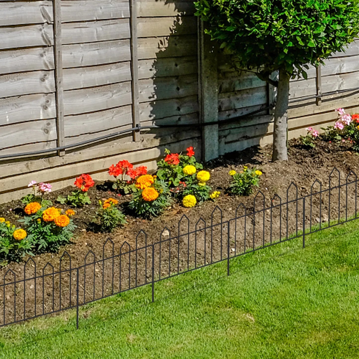 Garden Decorative Metal Wire Fencing Border 13in x 10ft for Flowers