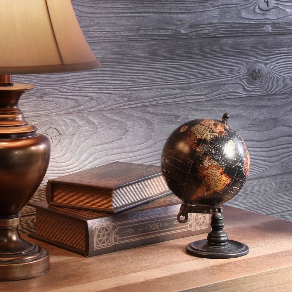 5 Inch Decorative Spinning Globe Home Office Desk Accent Gift
