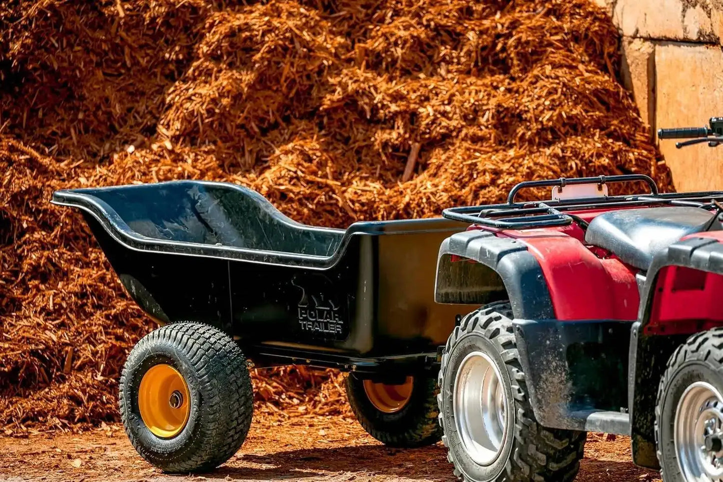 Heavy-Duty ATV UTV Utility Trailer 1500 lb Capacity for Ice Fishing